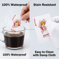 Cartes à Jouer 100% Plastique Écologiques Personnalisables pour Jeu de Poker Professionnel de Qualité Imperméable Lavable Recyclable pour la Famille