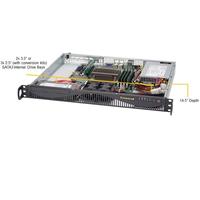 SYS-510T-ML Supermicro Mini-1U seri Barebone bone tunggal Intel Xeon E-2300 dan prosesor Intel Pentium generasi ke-10
