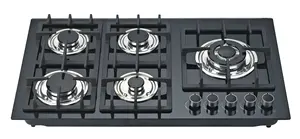 Approvisionnement d'usine Brésil cuisinière à gaz à 5 brûleurs <span class=keywords><strong>plaque</strong></span> <span class=keywords><strong>de</strong></span> <span class=keywords><strong>cuisson</strong></span> à gaz en verre trempé intégré <span class=keywords><strong>plaque</strong></span> <span class=keywords><strong>de</strong></span> <span class=keywords><strong>cuisson</strong></span> brûleur verre - Product Image 5