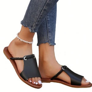 Chaussures confortables respirantes <span class=keywords><strong>de</strong></span> la meilleure qualité, pantoufles pour femmes, résistantes à l'usure, antidérapantes, sandales plates pour femmes - Product Image 3
