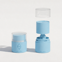 Nouvelle conception, emballage pour soins de la peau 50g, démaquillant, flacon en plastique PP de qualité alimentaire rotatif, couleur personnalisée pour une utilisation pratique