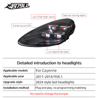 Faros Delanteros LED Matrix PDLS de Alto Rendimiento Estilo 2025 para Porsche Cayenne 92A 958.1 2011-2014, Conjunto de Faros