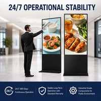 Pantalla Digital Interior con Marco Metálico de 32 Pulgadas, Video Wall Full HD 1920x1080 para Centros Comerciales y Centros Gubernamentales