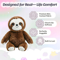 Peluche paresseux lestée personnalisée 5lb, jouet sensoriel apaisant et doux, vente en gros
