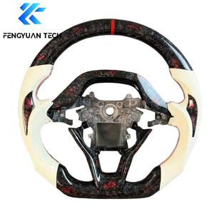 Volante de Fibra de Carbono Forjado Personalizado para <span class=keywords><strong>Honda</strong></span> CRV HR-V Civic 11th Type <span class=keywords><strong>R</strong></span> FL5 SI Acura Integra 2016 2017 <span class=keywords><strong>2022</strong></span> 2023 - Product Image 1