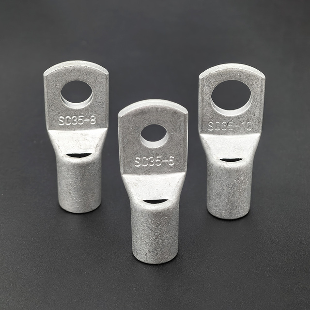 SC35-6 SC35-8 SC35-10 SC35-12 Heavy Duty Tinned Copper Cable Lug 35mm 2AWG SC Series Crimp Ring Terminal M6 M8 M10 M12