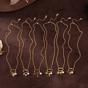 Mujer Clap Slip Llavero Zircon Aircraft Uncle Wings Pearl Love Colgante Chapado en oro 12 meses Piedras de nacimiento - Product Image 3