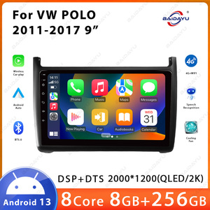 Baidayu <span class=keywords><strong>Android</strong></span> 9 Inch Màn Hình Xe Hơi <span class=keywords><strong>GPS</strong></span> Stereo Đa Phương Tiện Xe Đầu Đơn Vị Phổ Quát Phù Hợp Cho VW Polo 2011-2017 Bao Gồm Carplay USB - Product Image 2