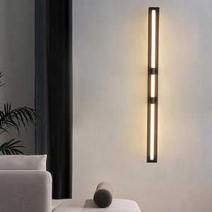 2024 New Style All-Copper Luxury <b>Wall</b> Lamp <b>Remote</b> <b>Control</b> Long Strip <b>Light</b> Fixture for Living Room Sofa TV Background Bedroom - Product Image 3