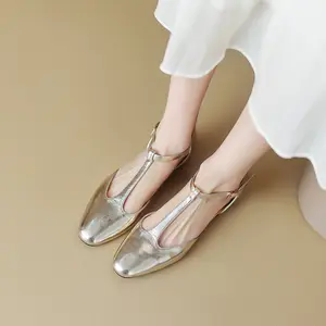 新款时尚银色奢华设计高跟鞋舞蹈新娘鞋PU皮革柔软舒适派对低跟凉鞋