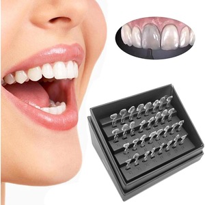Ensemble de 32 moules pour placages dentaires en résine composite, différentes formes, résistance à la chaleur, pour dents supérieures et inférieures - Product Image 1