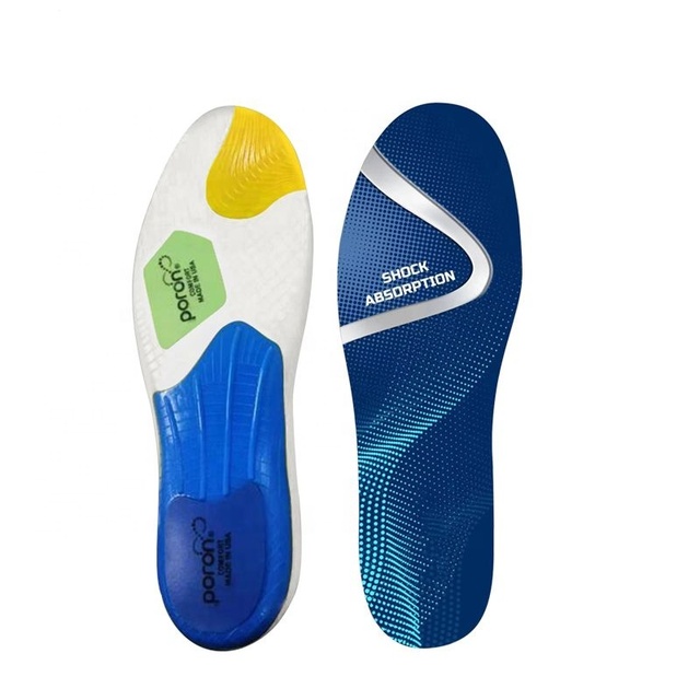 Wholesale Smart Soccer Own Logo Sport PU Arch Supports Gel Cushion Running Breathable Insole for Shoes Comfort
