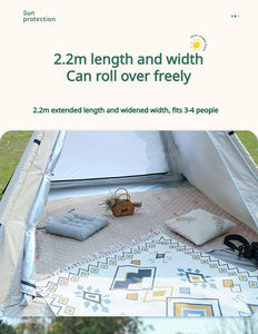 Tente pyramidale <span class=keywords><strong>indienne</strong></span> pour 2 personnes, tente en tissu Oxford personnalisée, imperméable, résistante au vent, anti-moustiques, respirante, légère - Product Image 5