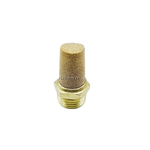 ตัวกรองลมแบบเกลียวทองเหลืองพร้อมตัวเก็บเสียงลม ขนาด 1/8" 1/4" 3/8" 1/2"  ทองแดงเผา SLL-01/02/03/04 BSL-01/02/03/04 - Product Image 4