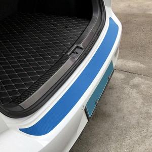 Universale Auto Auto in fibra di carbonio protezione del bagagliaio adesivo davanzale della porta striscia antigraffio paraurti posteriore protezione del labbro - Product Image 5