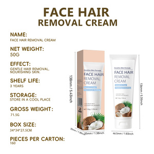 Crème dépilatoire douce à base de plantes pour femmes épilation rapide avec formule nourrissante sans laisser de traces <span class=keywords><strong>sur</strong></span> <span class=keywords><strong>le</strong></span> <span class=keywords><strong>visage</strong></span> - Product Image 2