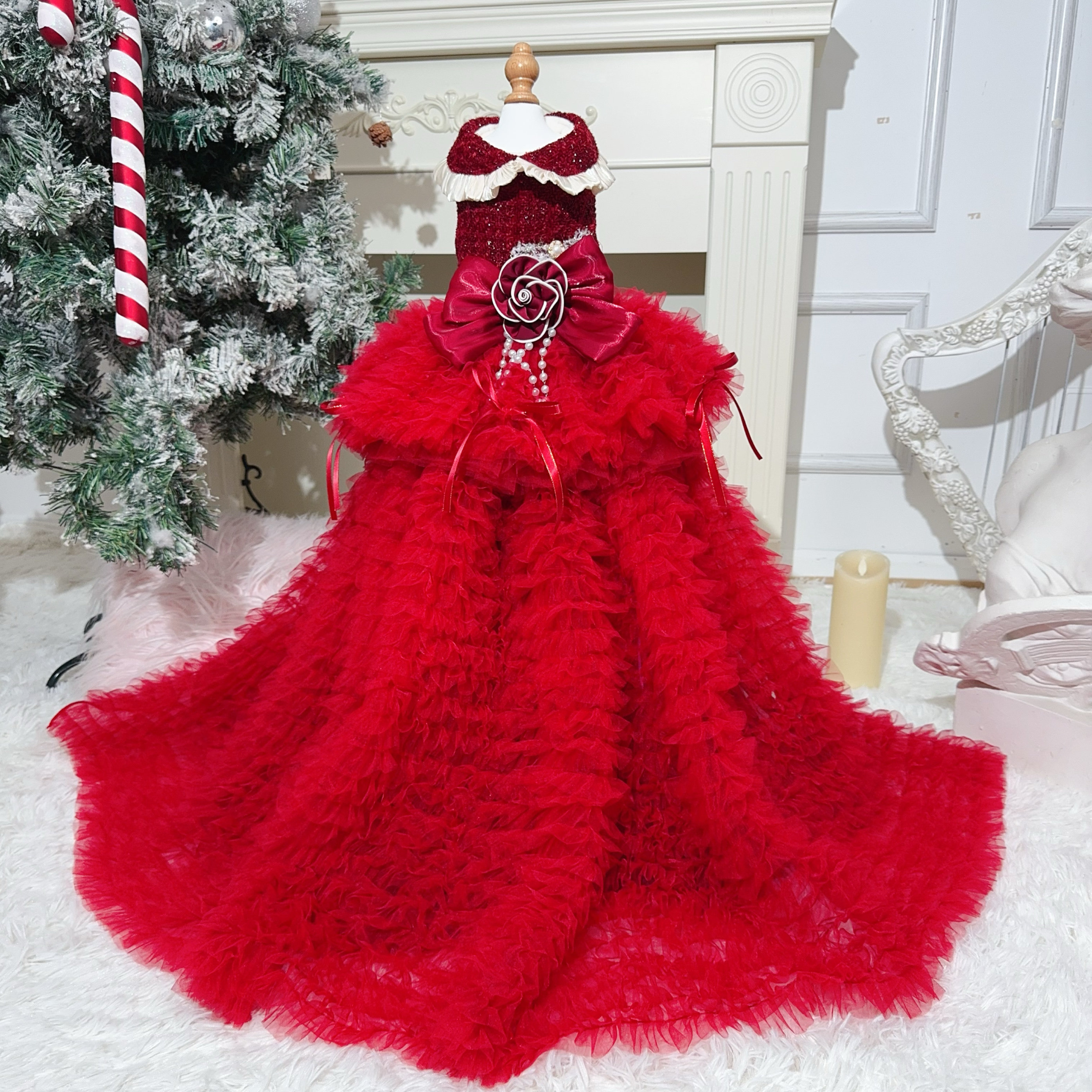 strapless open back dress Red Rose Bridal Bouquet  Family Roots Nursery