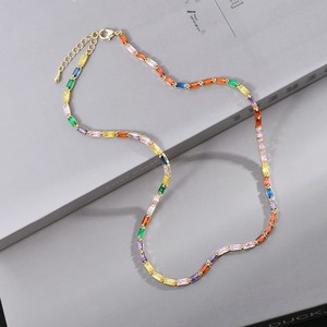 Collar Deportivo de Cobre Genuino Chapado en Oro con Circonitas, el Más Vendido en <span class=keywords><strong>Wish</strong></span>, para Mujer, Estilo Atrevido - Product Image 4