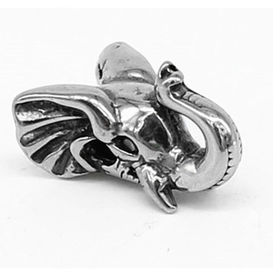 yunnique <b>Elephant</b> Head Charm Tibetan Silver Animal Shape Pendant <b>Gift</b> Jewelry Accessory - Product Image 1