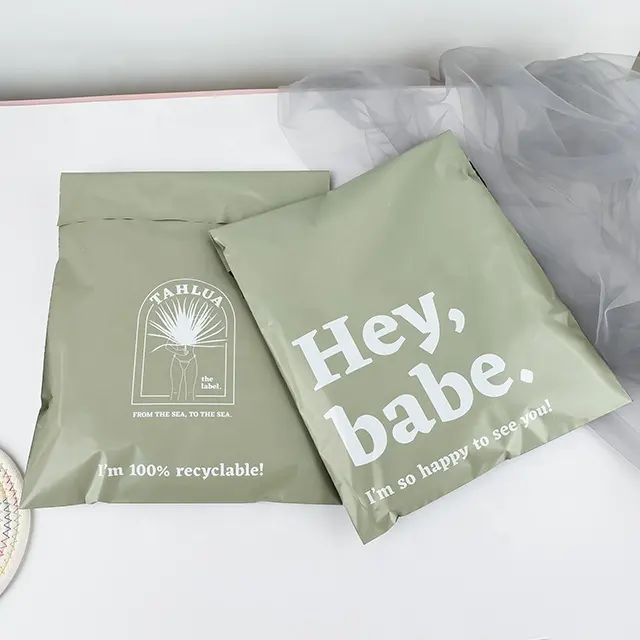 Wholesale biodegradable eco friendly polymailer poly mailer bags custom printed plastic envelopes mailing bags