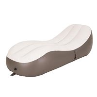 Fauteuil gonflable X-long durable, auto-gonflant, avec valve, floqué, imperméable, pour l'extérieur