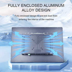 Nhà Máy Bán buôn IP65 treo tường <span class=keywords><strong>AIO</strong></span> RJ45 Điện dung màn hình cảm ứng máy tính 450nits đầy đủ nhôm công nghiệp bảng điều chỉnh PC cho Mes - Product Image 5