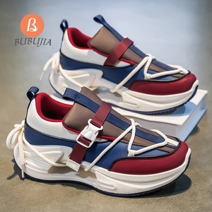 Chaussures Pour Hommes 2025 Trending Custom Logo Hombres Zapatillas Moda Nueva Plataforma masculina Suela gruesa Casual Chunky Running <span class=keywords><strong>Shoes</strong></span> - Product Image 2