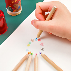 Cartone animato natale colorato matita in legno creativo 12 colori set matita arte da colorare <span class=keywords><strong>pastelli</strong></span> a matita - Product Image 5