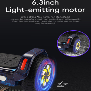 Advanced Self-Balancing Scooter W/ Night Riding <b>Lights</b> - 2-3H Quick Charge, 25.2V Battery - Product Image 5