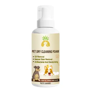 Etichetta privata Oem ODM all'ingrosso biologico per animali domestici naturale cane e gatti Shampoo a secco schiuma etichetta personalizzata