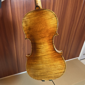 SurpassMusica 1/16 1/2 3/4 4/4 ハンドメイドバイオリン ソリッドスプルーストップ グレートフレイムドグレイン スピリットニス ストラディバリウスモデル - Product Image 1