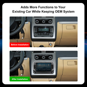 Lecteur multimédia vidéo Android Auto pour voiture avec écran tactile HD de 7 pouces, WiFi intégré et CarPlay pour <span class=keywords><strong>VW</strong></span>/Seat/Skoda - Product Image 5