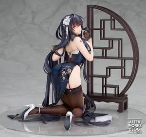 Figura de Acción Coleccionable de PVC Azur Lane IJN <span class=keywords><strong>Azuma</strong></span> de 16CM, Modelo de Anime Arrodillada con Vestido Cheongsam, Regalo para Fans, Artesanía de Plástico - Product Image 2