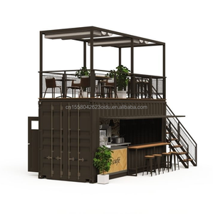 Modern Luxury 20ft 40ft Prefab Folding Container For <strong>Outdoor</strong> House Dining Coffee Shop Durable Sandwich Panel Steel Kiosk - Product Image 6
