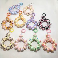MFan Mart Mignonne Chaîne de perles peinte à l'huile DIY / Chaîne de téléphone portable / Pendentif de sac porte-clés, Article populaire pour diffusion en direct et décoration