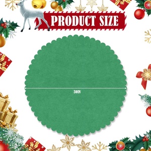 Tapete Antideslizante de Fieltro para Árbol de <span class=keywords><strong>Navidad</strong></span>, Protector Impermeable para el Suelo Bajo el Árbol, Protección Contra Derrames y Arañazos, Decoración Navideña para el Hogar - Product Image 2