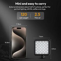 Lampe vidéo LED bicolore ULANZI VL-81 pour appareil photo/téléphone, avec clip de fixation et griffe porte-accessoire, 3200K-5600K CRI95, batterie 3000mAh
