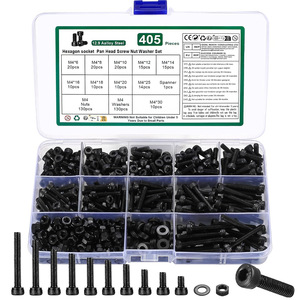 Hexagon Socket Head Screw Nut Gasket Set 1274Pcs 12.9 Alloy Steel With Hex Keys For General Repair And Assembly - Product Image 3