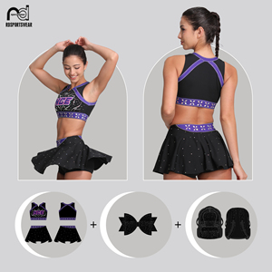 Cheerleader Uniforms Cheering Apparel Cheer Wear Uniforms Latest Design Factory Supplier Long Sleeve - Product Image 5