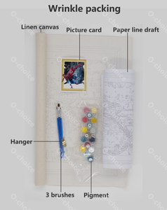 YIWU OYUE Wholesale Fabric Art Kits for <strong>Adults</strong> DIY <strong>Coloured</strong> Canvas Oil Painting <strong>by</strong> <strong>Numbers</strong> European Style - Product Image 3