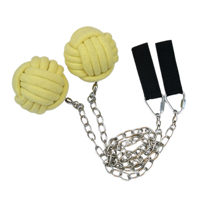 Cordes en aramide durables pour Fire Poi, brûleurs de type Monkey Fist extra larges avec chaîne torsadée pour spectacles et danse flamboyants