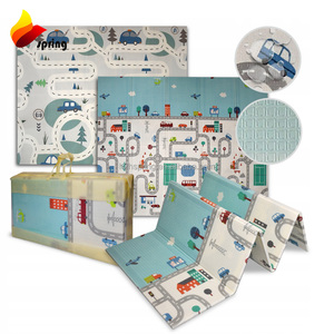 Tapis de <span class=keywords><strong>jeu</strong></span> pliable pour bébé, grand tapis de <span class=keywords><strong>jeu</strong></span> en mousse souple, réversible, imperméable et rembourré, pour bébé fille - Product Image 3