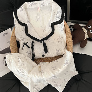 Conjuntos de Pijamas 2025, Ropa de Dormir para Mujer, Primavera <span class=keywords><strong>y</strong></span> Otoño, Manga Larga, Ropa de Casa para Invierno, Conjunto de Pijamas - Product Image 1