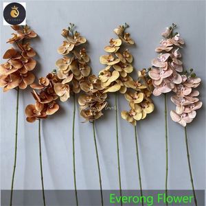 AEV164 Venta al por mayor Orquídea artificial Flores <span class=keywords><strong>Dendrobium</strong></span> Orquídea Púrpura Real Touch Orquídea Ramas - Product Image 5