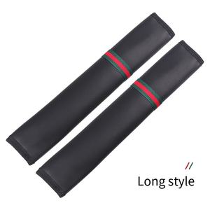 Fourniture 1 paire de protecteur d'épaule de <span class=keywords><strong>ceinture</strong></span> de sécurité de voiture en cuir microfibre étendu 34cm gaine de <span class=keywords><strong>ceinture</strong></span> de sécurité de voiture douce et confortable - Product Image 3