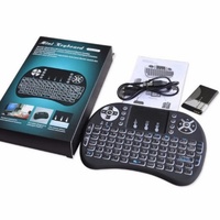 Télécommandes TV avec pavé tactile I8, apprentissage IR, mini clavier sans fil 2.4G, souris aérienne, télécommande I8 pour boîtier TV intelligent