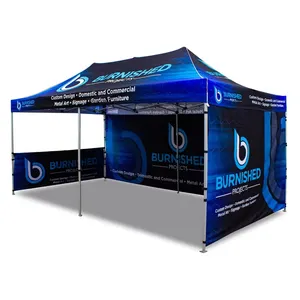 Wholesale Factory Advertising 10ft 15ft 20ft Custom Print Aluminium Easy Up Marquee Gazebo Canopy Tent