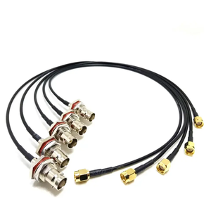 RF coaxial RP SMA macho a BNC hembra adaptador <span class=keywords><strong>de</strong></span> mamparo <span class=keywords><strong>antena</strong></span> pigtail RG174 RG58 <span class=keywords><strong>cable</strong></span> <span class=keywords><strong>de</strong></span> extensión - Product Image 1