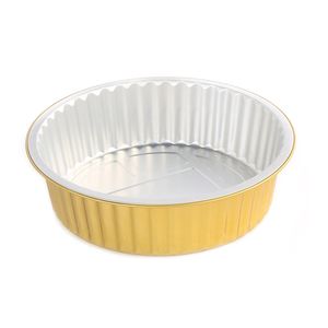 RE3G 2500ml Disposable Takeout Aluminum Foil Container Round Shape for Takeaway - Product Image 1