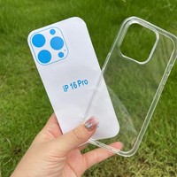 Prix d'usine pour coques de téléphone en silicone liquide transparent TPU 1,5 mm pour iPhone 17 Pro Max 15 Plus 13 Mini
